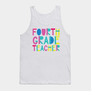 4th Grade Teacher Gift Idea Cute Back to School Tank Top